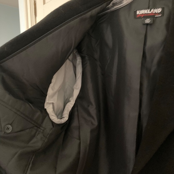 Men’s Wool Cashmere Blend Overcoat Black, Fully Lined 42 Reg - Picture 11 of 15